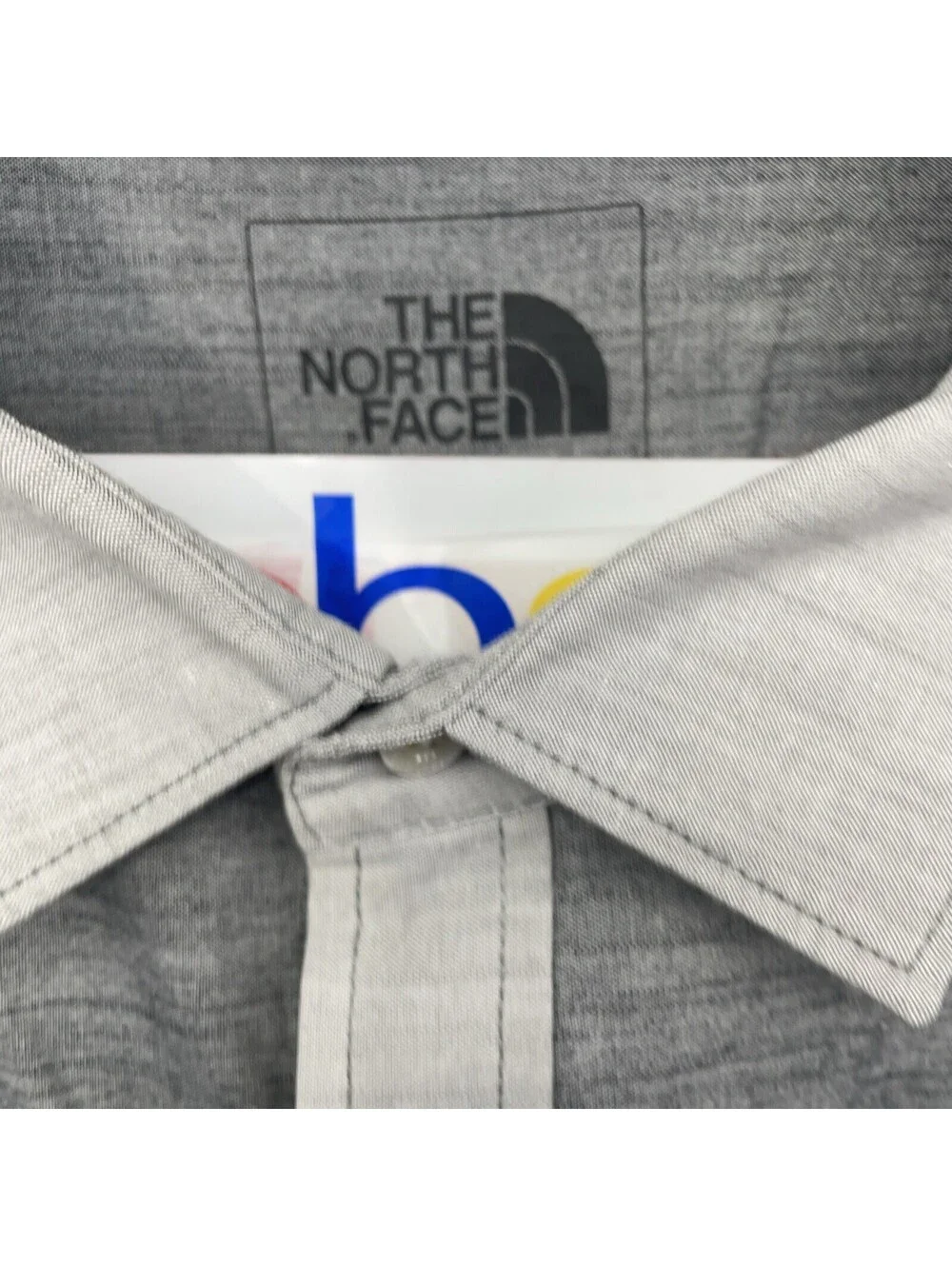 The North Face Mens Shirt 2XL Gray Long Sleeve Button Up Outdoor Hiking